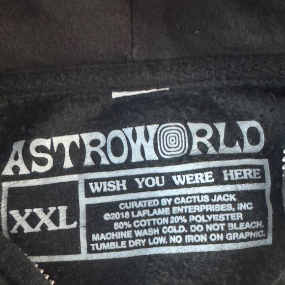 Size 2XL - Travis Scott Look Mom I Can Fly Zip Hoodie - Picture 4 of 4